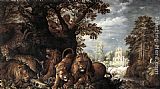 Landscape with Wild Animals by Roelandt Jacobsz Savery